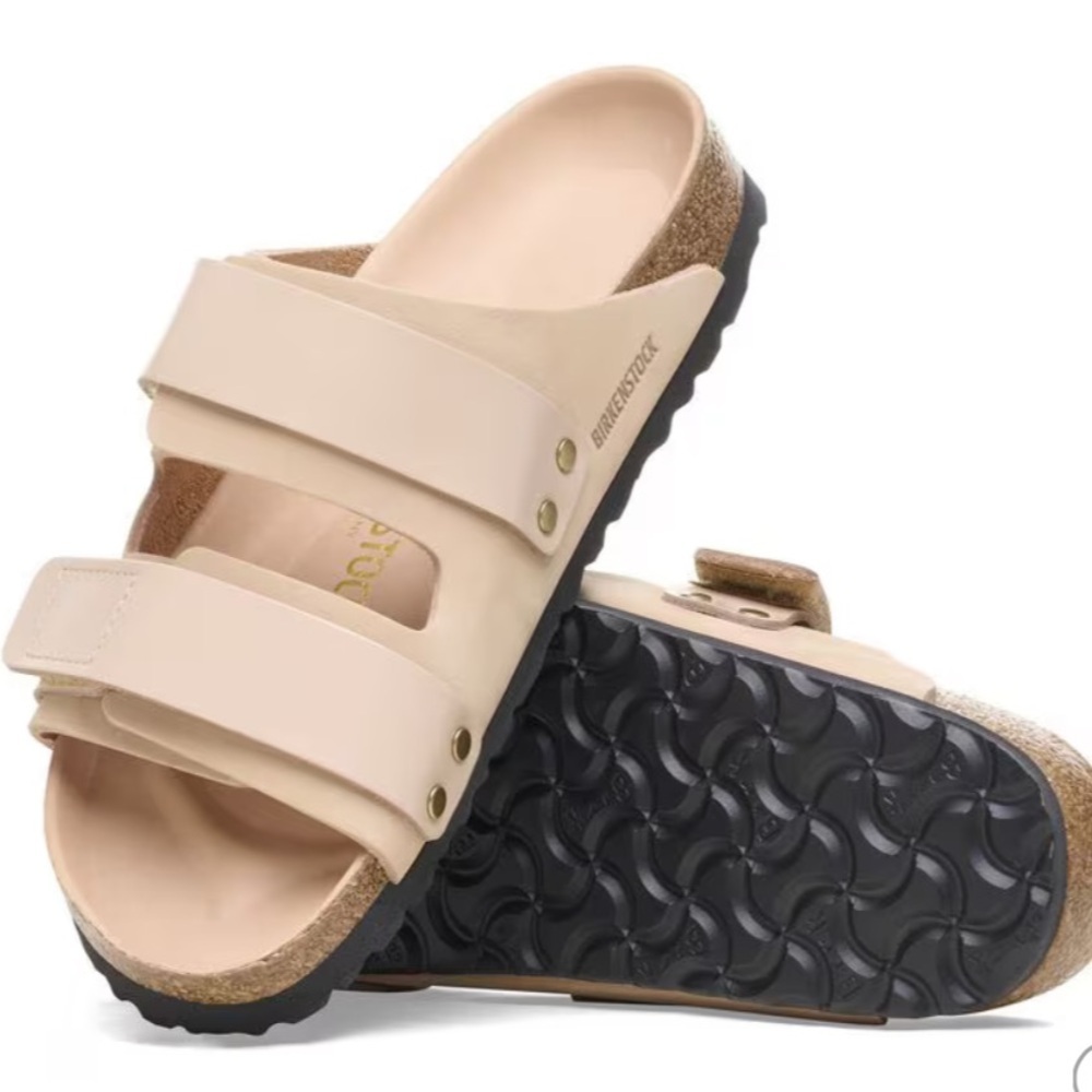 Birkenstock Women’s Dual-Strap Sandals Cream Beige